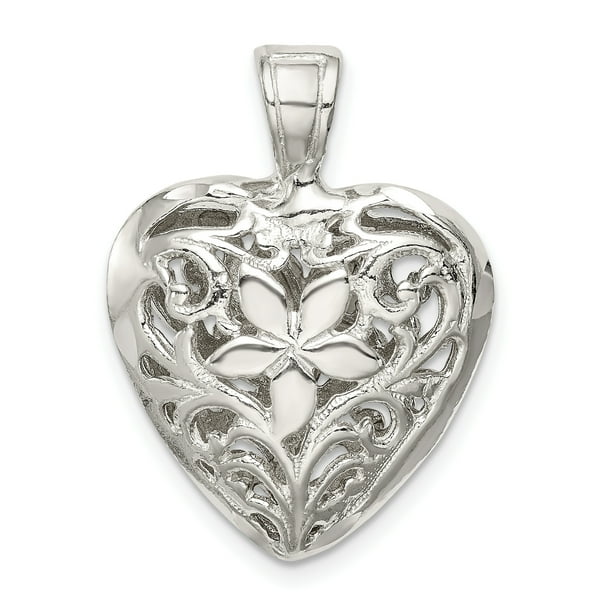 Sterling Silver Filigree Heart Charm Sterling Silver Filigree Heart Charm